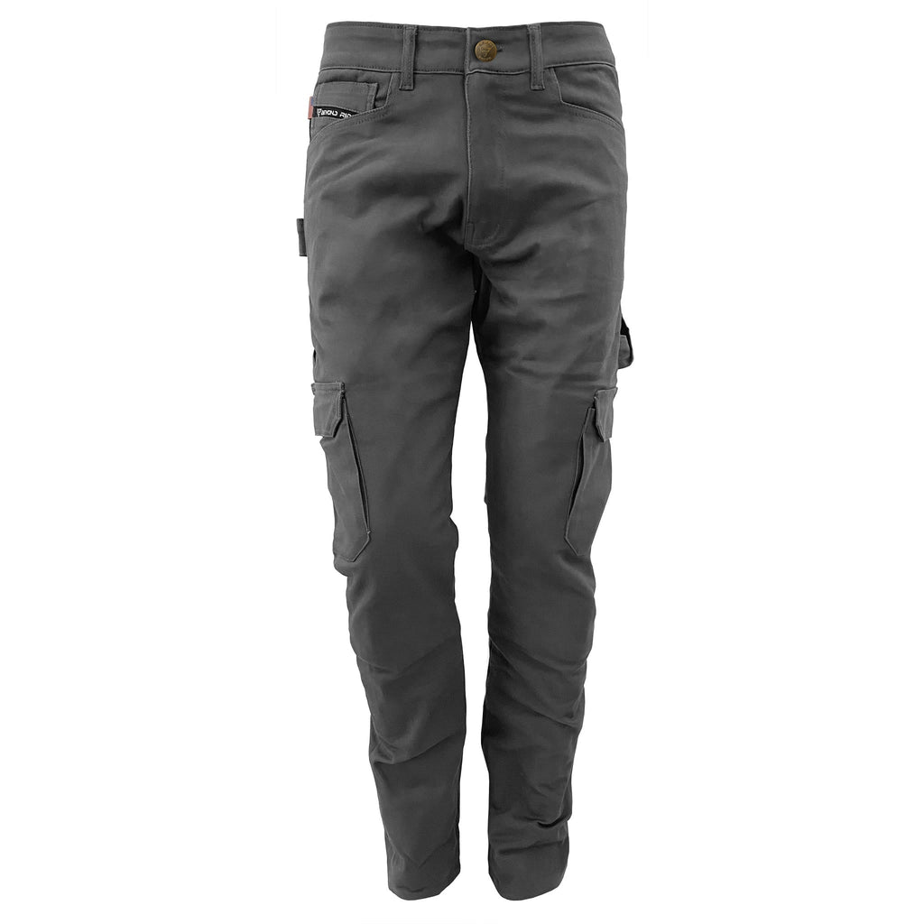 Straight Leg Cargo Pants - Gray with Pads - Build Kit Boards