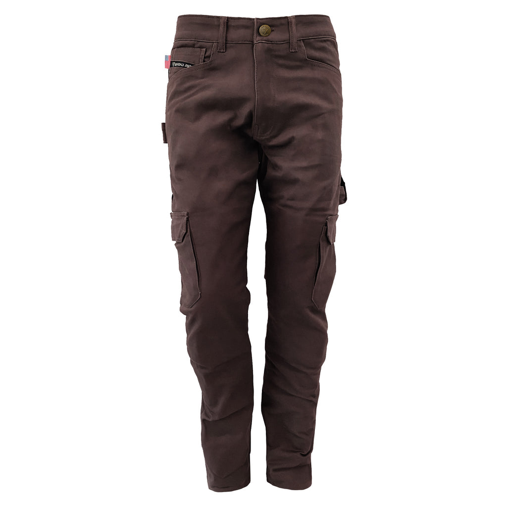 Relaxed Fit Cargo Pants - Dark Coffee with Pads ‌ - Build Kit Boards