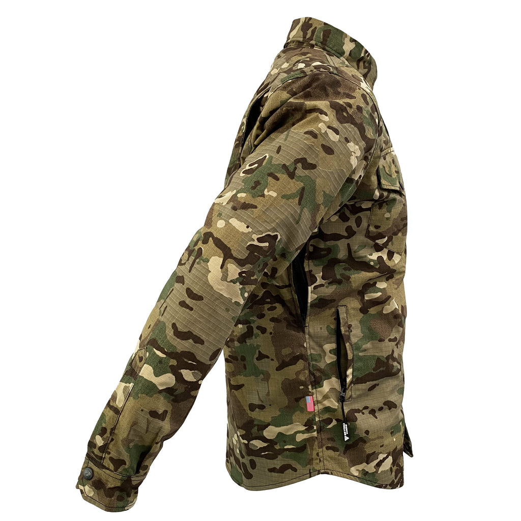 Protective Camouflage Shirt "Delta Four" - Light Color with Pads - Build Kit Boards