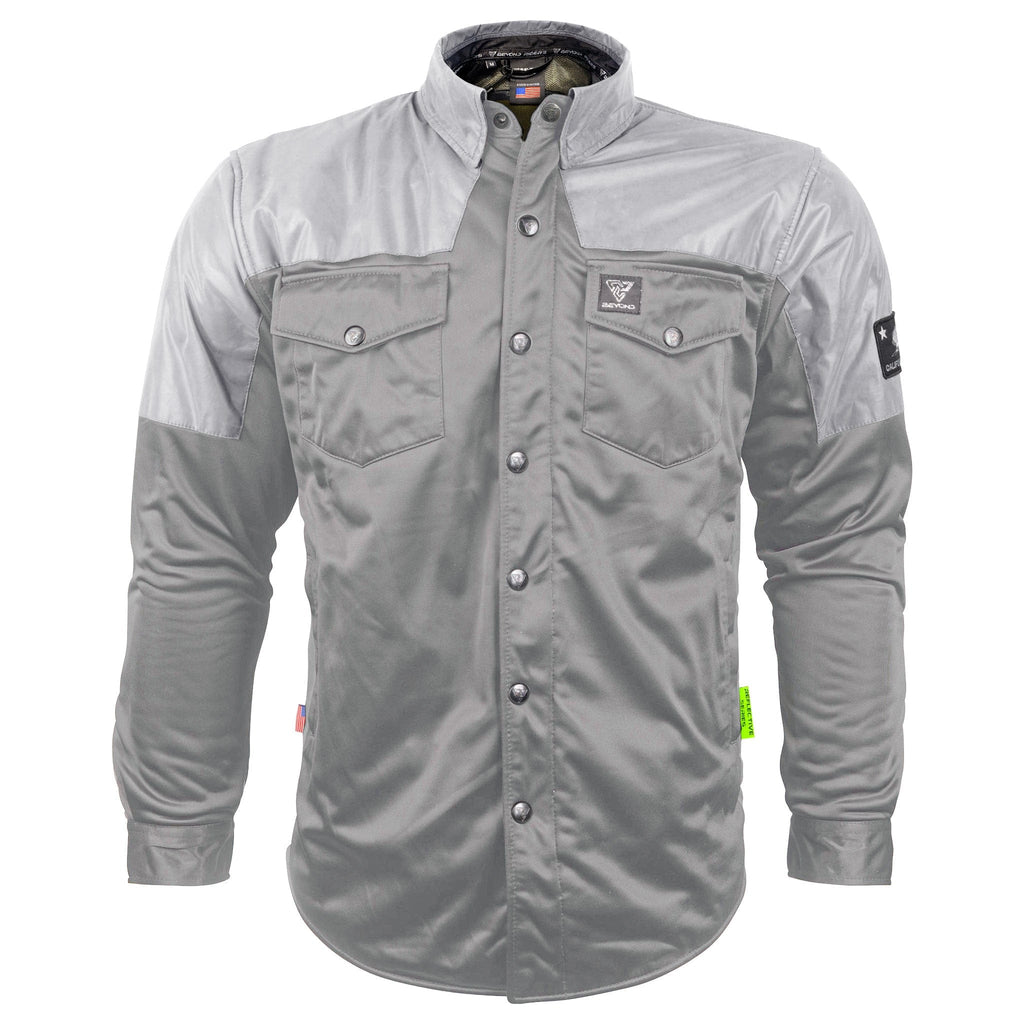 Ultra Reflective Shirt "Twilight Titanium" - Gray with Pads - Build Kit Boards