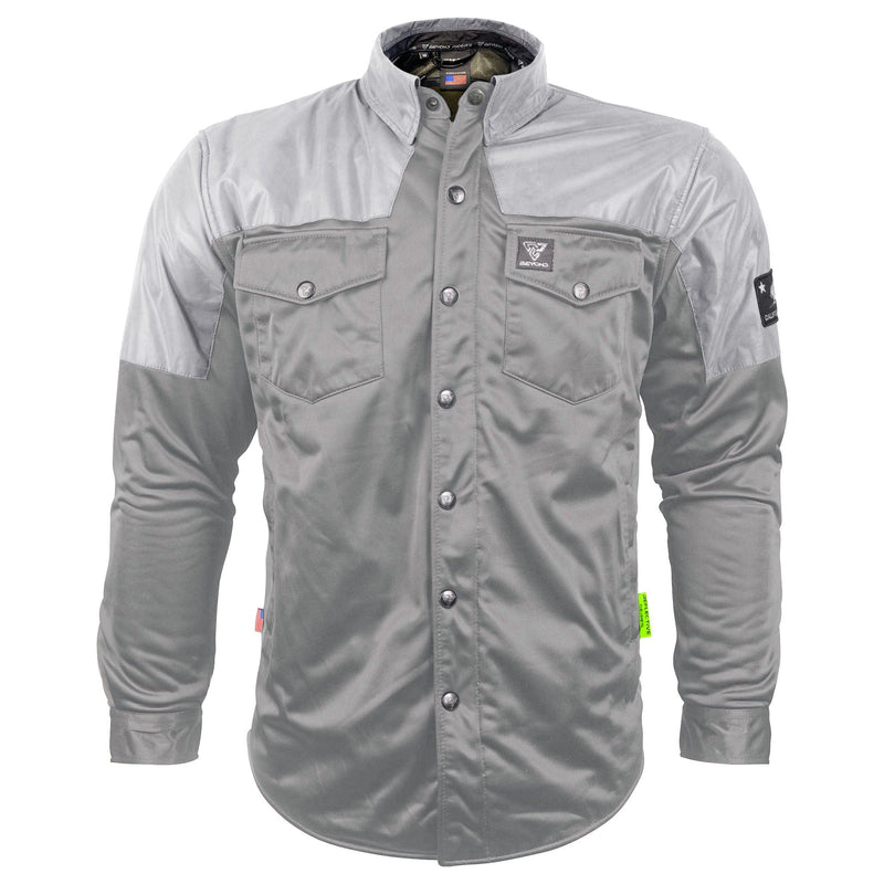 Ultra Reflective Shirt "Twilight Titanium" - Gray with Pads - Build Kit Boards