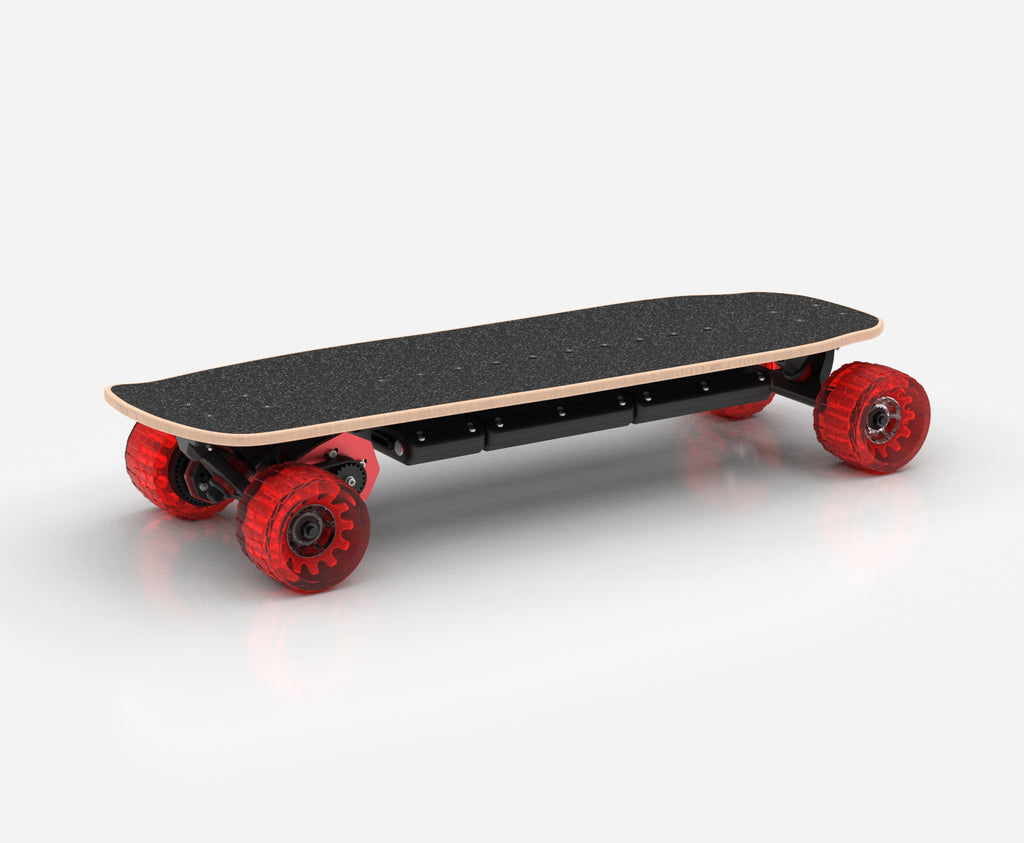 MAGT Elektrisch Longboard Kit, 430W Dual Drive, 36V Motor met Afstandsbediening, Skateboard Vervanging Control Board, Zwart MAGT Elektrisch Longboard Kit, 430W Dual Drive, 36V Motor met Afstandsbediening, Skateboard Vervanging Control Board, Zwart